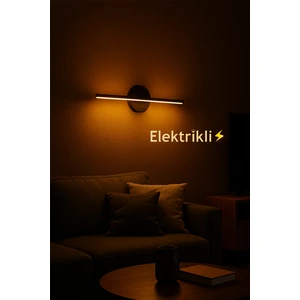 Modern Kablosuz Tak Çalıştır Ledli Elektrikli Aplik Banyo Tablo Ayna Siyah Kasa 220V Gün Işığı Beyaz