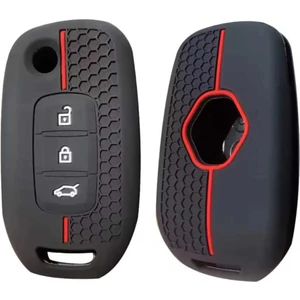 Renault Megane4 Clio5 Captur ve Koleos Taliant Express Sustalı Petek Desenli Anahtar Kılıfı