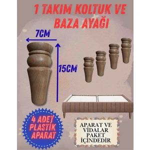 15CM 7'lik Ham Koltuk-Baza Dekoratif Ayak