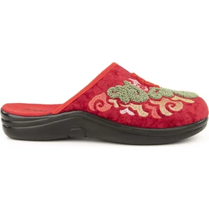 Kastra Anatomik Taban Nakışlı Kışlık Kadın Ev Terliği