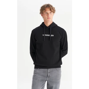 Regular Fit Normal Kesim Kapüşonlu Siyah Sweatshirt