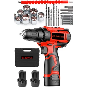12V 1.5AH Şarjlı Matkap 24 Parça - Kırmızı