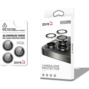 Apple iPhone 17 Pro Max Zore Cl-12 Premium Safir Parmak Izi Bırakmayan Anti-Reflective Kamera Lens Koruyucu