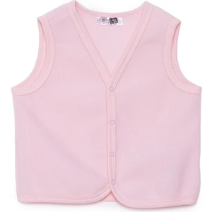 Hellobaby Kız Bebek Polar Yelek Çıtçıtlı V Yaka Atlet Kol