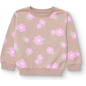 Hellobaby Kız Bebek Basic Sweatshirt Şardonlu Bisiklet Yaka Uzun Kol