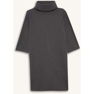 Balıkçı Yaka Yarım Kollu Mini Elbise G3793AX25WN