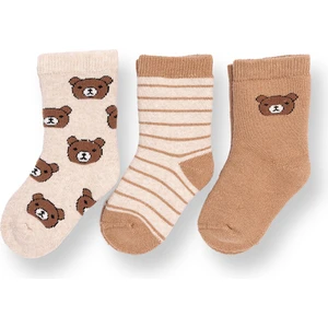 Hellobaby Erkek Bebek 3lü Havlu Çorap