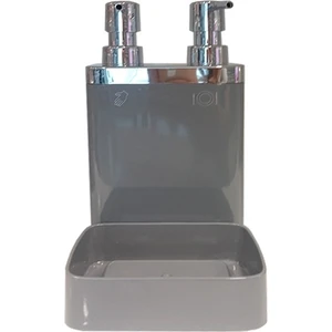 Viva Gri Renkli Sıvı Sabunluk Süngerlikli Kolay Kullanım ve Yer Tasarrufu Sağlar