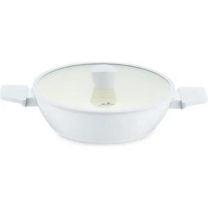 Swiss Crystal Light Grey Basık Tencere 26 cm