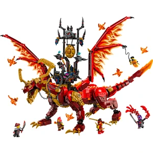 LEGO® NINJAGO® Hareket Kaynak Ejderhası 71822 - 12 Yaş & Üzeri Çocuklar için Yaratıcı Oyuncak Yapım Seti (1716 Parça)
