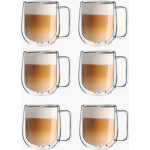 6'lı Çift Cidarlı Nescafe, Latte, Bitki Çayı Kupası 250 ml