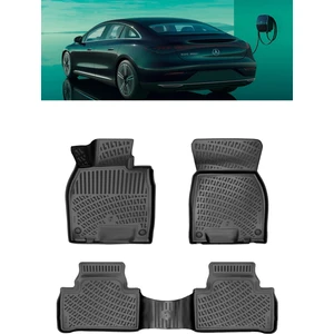 Mercedes Eqe 2022 ve Sonrası 3D Havuzlu Paspas Siyah