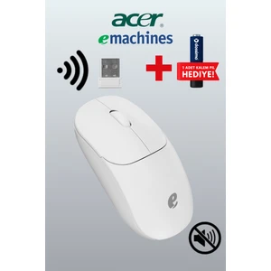 eMachines Sessiz Kablosuz Mouse – USB Alıcılı, Pil Hediyeli, Ev ve Ofis için – EAM080