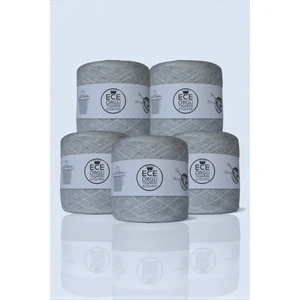 3 Katlı, Gri Angora Örgü Ipi (500 Gr.)
