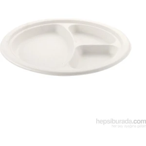 Doğa Dostu Tabak 26cm 3 Gözlü 50li