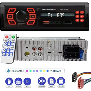 Oto Teyp 4X50W Bt 2xusb Aplikasyonlu 7 Renk Kısa Kasa Mega VM-104