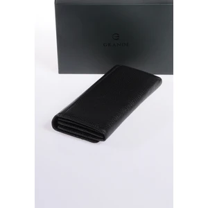 Hakiki Deri Kadın Cüzdan Siyah 2615