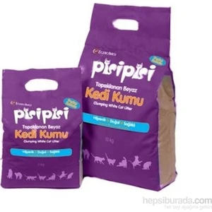Pisipisi İnce Taneli Pudra Kokulu Topaklanan Kedi Kumu 5 Kg