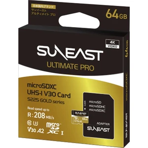 Suneast Ultımate Pro Microsdxc Uhs-I V30 DDR225  64GB