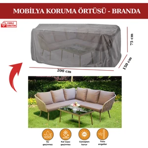 Bahçe Mobilya Koruma Örtüsü Branda 200X150X75 cm - Santimetre, Su Geçirmez, Güneşten Korur
