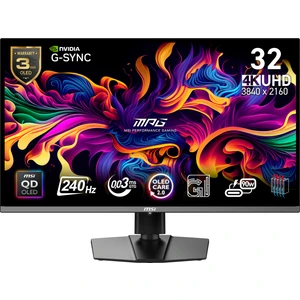 MPG 321URX QD-OLED 31.5 3840x2160 240Hz 0.03 ms HDMI DP Type-C HDR 400 G-Sync Gaming Monitör
