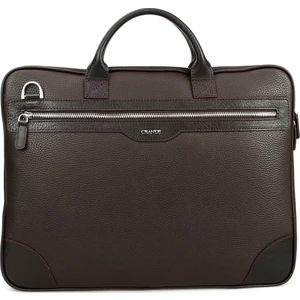 Erkek Hakiki Deri Evrak Çantası Kahve 6877