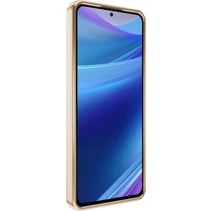 Xiaomi Redmi Note 14 Uyumlu Kılıf Logo Gösteren Kamera Korumalı Silikon Gold