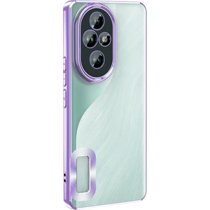 Honor 200 Uyumlu Kılıf Logo Gösteren Kamera Korumalı Silikon Lila