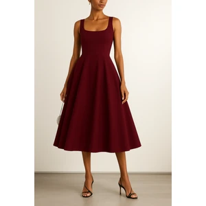 Kolsuz Astarlı Uzun Elbise