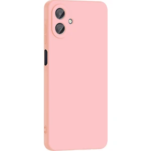 Samsung Galaxy A07 Uyumlu Kılıf Mara Lansman Soft Silikon Içi Kadife Pembe