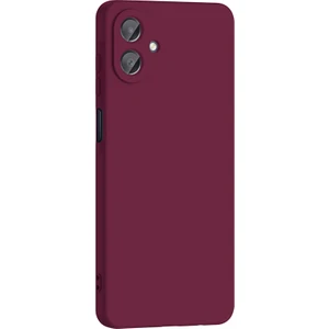 Samsung Galaxy A07 Uyumlu Kılıf Mara Lansman Soft Silikon Içi Kadife Mürdüm