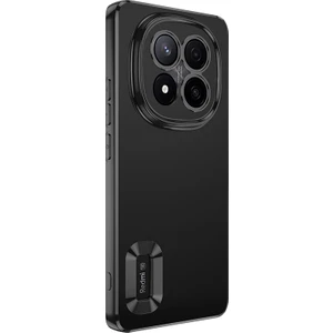 Xiaomi Redmi Note 14 Pro Plus Uyumlu Kılıf Logo Gösteren Kamera Korumalı Silikon Siyah