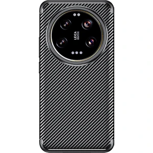 Xiaomi 15 Ultra Uyumlu Kılıf Negro Karbon Görünümlü Silikon Siyah