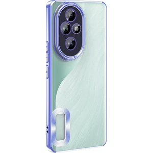 Honor 200 Uyumlu Kılıf Logo Gösteren Kamera Korumalı Silikon Mavi