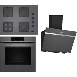 Antrasit Gri Ankastre Set (HJ852GYN0T Kendini Temizleyen Fırın EO7C8PP30O Ocak LC66KPJ70T