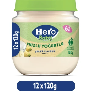 Hero Baby Muzlu Yoğurtlu Kavanoz Mama 120G X12