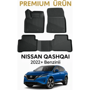Nissan Qashqai 2022+ Benzinli Uyumlu 3D Oto Paspas Premium