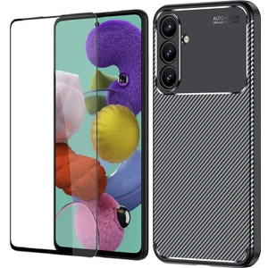 Samsung Galaxy A16 Kılıf Zore Negro Silikon Kapak + Temperli Cam Ekran Koruyucu