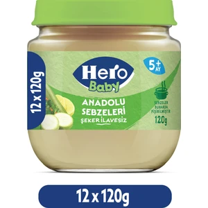 Hero Baby Anadolu Sebzeleri Kavanoz Mama 120g x12