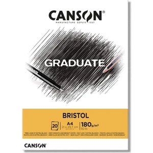 Gradute Bristol A4 180GR 20 Yaprak Düz Renkli Kağıt 21x29.7 cm Boyutunda