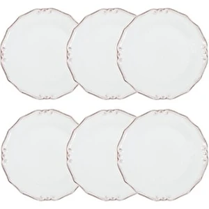 Ekru 6 Lı Servis Tabağı Seti - 25 cm