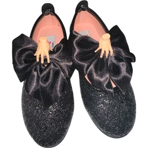 Wednesday Siyah Babet Tasarım Babet Doğum Günü Parti Mezuniyet Ayakkabı