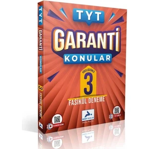 Paraf Yayınları TYT Garanti Konular 3 Fasikül Denenem Video Çözümlü
