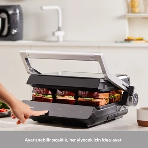 x Homend Grilliant 1345H 3 In 1 Inox Gövdeli Çift Taraflı ve Alt Üst Sıcaklığı Ayrı Kontrol Edilebilen Xl Döküm Plakalı Tost ve Izgara Makinesi