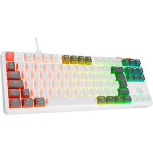Yoru Tkl Beyaz/gri Type-C Bağlantılı Outemu Red Swich Q Mekanik Gaming Oyuncu Klavye Rgb