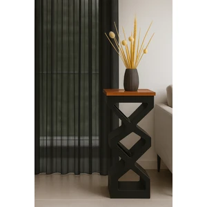 Siyah Grek Düz Tül Perde, Sık Pile, Düz, Sade, Tül Perde, Kornişli, Modern, Siyah