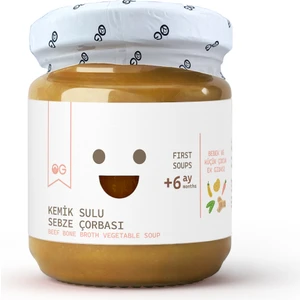 OG natural Kemik Sulu Sebze Çorbası 200 gr +6  Ay