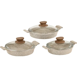 6 Parça Döküm Sahan Set ( 18CM-20CM-22CM)