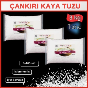 Çankırı Kaya Doğal Kaya Tuzu İri Tane 3 kg