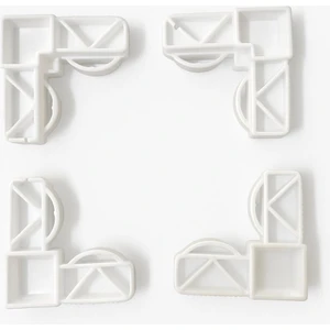 Sineklik Köşe Takozu 17X25MM Siyah - Beyaz 4 Adet